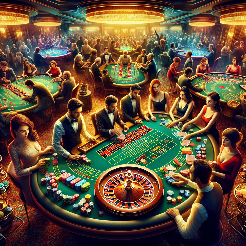 Table games: Blackjack, Roulette, Baccarat, and others